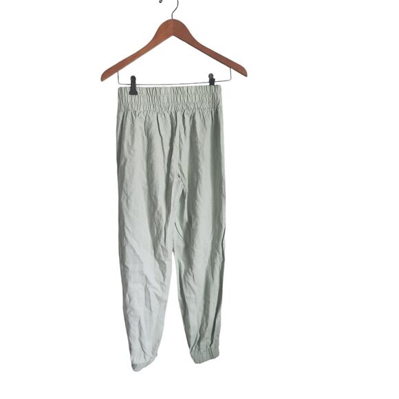 Ban Jara Anthropologie Pants Womens S Mint Green Linen Blend Gauze Cropped - Picture 2 of 3